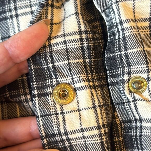 Vtg Gucci 90s runway plaid jodhpurs recycled into a snap button skirt size 30 - Picture 12 of 16